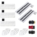 Aafgvc - Kit d'accessoires pour Kärcher Easyfix SC2, SC3, SC4 et SC5 -Accessoires pour nettoyeur vapeur - 11 pièces - Chiffons microfibres de rechange