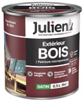 Peinture solvant fer métal anti rouille rouge basque RAL 3004 brillant 0.5L JULI