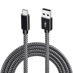 USB 2.0 - USB-C -kaapeli 3A pikalataus Musta 2 m