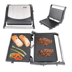 Electric Heating Steak Pan Sandwich Toastie Maker Panini Grill Machine Baking