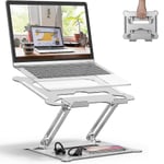 Justerbar Laptopställ, Ergonomiskt Bärbart Datorställ Med Värmeventilation För Att Höja Laptop, Slitstark Laptop Hållare Kompatibel