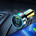 120W Car Phone Charger Type C Adapter in Car  For Mobile Phone Car Charger