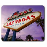 Computer Mouse Mat - Las Vegas Sign USA America Office Gift #8233