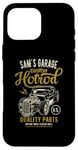 Coque pour iPhone 16 Pro Max Sam's Hotrod Garage Voiture Classique Sam