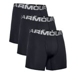 Under Armour 9P Charged Cotton 6in Boxer Svart Small Herre