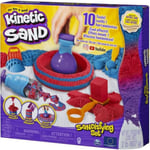 KINETIC SAND - COFFRET SANDISFYING 907 G de sable + 10 MOULES - 6047232 - Sable