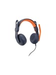 Logitech Zone Learn Wired On-Ear Headset for Learners 3.5mm AUX - headphones with mic - replacement