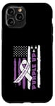 Coque pour iPhone 11 Pro Purple Up For Military Kids Drapeau américain USA