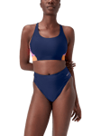 Speedo Colourblock Bikini Swim Top, Cerulean Blue