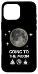 Coque pour iPhone 16 Pro Max Lancement officiel de fusée sur la lune