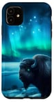 iPhone 11 American Bison Under Starry Sky Starry Night Lovers Case