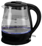 Quest Motorhome/Caravan Low Wattage Light up 1 Litre Glass Kettle