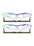 Team Group T-Force Delta RGB DDR5-5600 - 32GB - CL32 - Dual Channel (2 pcs) - AMD EXPO & Intel XMP - Hvit med RGB