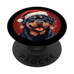 Rottweiler Mom Dad Xmas Gift Rottie Dog Lovers Christmas PopSockets Swappable PopGrip