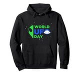 World UFO Day Matching Outfits July 2nd Alien Awareness Day Pullover Hoodie