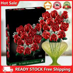 Icons Bouquet of Roses Artificial Flowers Set Valentine Day Rose Bricks Set Gift