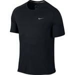 Nike Miler T-Shirt Homme Black/Reflective Silver, XXL