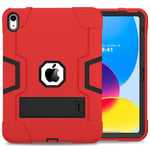 (iPad Air1 9.7 2013Red Black) iPad 10. 10.2 tuuman iPad 9.7 Air4 Air5 Pro 11 12.9 Mini 6 5 4 3 Heavy Duty Silikoni TPU PC-telineen iskunkestävät tietokoneen kannet ja kuoret