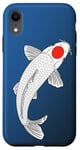 iPhone XR Red and White Tancho Kohakui Koi Fish Gift Case