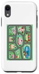 Coque pour iPhone XR Tapis de jeu Play Cars On Dad's Back Car Race