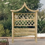 Prolenta Premium - Maison du'Monde - Pergola de jardin avec toit et banc Bois de pin