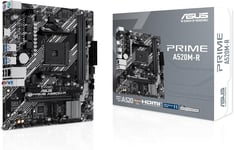 Prime A520M-R Carte Mère Amd Ryzen Am4 Matx Avec Prise En Charge M.2, Realtek Ethernet 1 Go, Hdmi, Sata 6 Gbps, Prise En Charge Usb 5 Gbps Arrière Et Avant, Noir