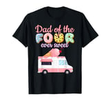 Dad of the FOUR ever Sweet Ice-cream Truck 4th Birthday T-Shirt