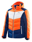 Black Crevice Veste de ski pour homme, Homme, Orange/bleu/blanc., 60