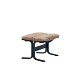 LK Hjelle - Siesta Classic Footstool Black Dunes 21004 Camel - Skamler & Taburetter - Ingmar Relling - Brun - Bomull/Lær/Tre