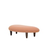 Vitra - Freeform Ottoman, Pale Rose Cognac, Valnötsbetsad lönn - Fotpallar - Isamu Noguchi - Rosa - Trä/Skum