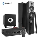 2.1 Tower Speaker TV System with SHF80B, 10" Black Subwoofer & AD220B Amplifier