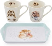 Wrendale Designs - 'Diet Starts Tomorrow' Mug and Tray Set