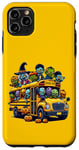 Coque pour iPhone 11 Pro Max School Bus Halloween Creepy Witch Zombie Monster Horror Fun