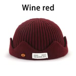 (One SizeBurgundy) 2024 Uusi laatu Naiset Miehet Talvi Riverdale Jughead Jones Cosplay Knit Pipo Nainen Ainutlaatuinen Crown Hat Villa Pehmeä Lippalakki