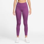 Nike Dri-FIT Fast Mid-rise 7/8 Tights Rosa - Komfortable Løpetights for Trening