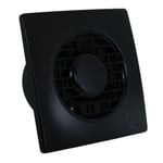 Vortice 10127 PUNTO FILO MF100/4" T Extractor Fan with timer - Black