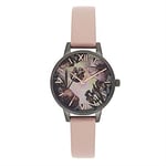 Olivia Burton Montre Analogique à Quartz pour femme avec Bracelet en cuir Rose - OB16TW04