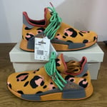 Adidas x Pharrel Williams HU NMD Animal Print Orange Green UK9 EU43 1/3 US 9.5