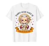 Saint John Paul II Pray for Us Catholic Cross for Kids T-Shirt