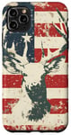 Coque pour iPhone 11 Pro Max Blanc Classique Tropical Buck Chasse Camouflage Drapeau Américain Téléphone