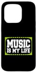 Coque pour iPhone 15 Pro Music Is My Life Sounds Listening Melody Beats Vibes Lover