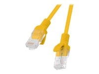 Lanberg - Patch-Kabel - Rj-45 (Hane) Till Rj-45 (Hane) - 15 M - 4.8 Mm - Utp - Cat 5E - Tvinnad, Hakfri, Formpressad - Ral 1028, Orange