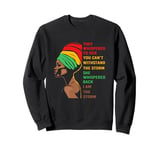 Retro Alphabet Afro Woman I Am The Storm Black History Sweatshirt