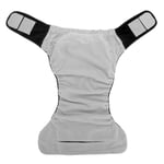 Adult Cloth Diaper Reusable Washable Adjustable Large Nappy Black 404