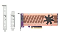 QNAP QM2-2P-384A - Diskkontroller - PCIe 3.0 - PCIe 3.0 x8