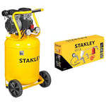 STANLEY - Compresseur Siltek vertical silencieux 1,3 HP & Accessoires pour compresseur d’air, 9045671STN