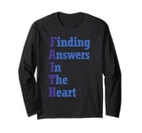 Faith word Finding Answers In The Heart acronym wordplay Long Sleeve T-Shirt