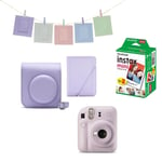 Fuji - Instax Mini 12 Sofortbildkamera PAKET - Flieder Lila