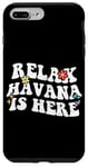 Coque pour iPhone 7 Plus/8 Plus Retro Groovy Relax HAVANA Is Here Nom amusant pour la fête des mères