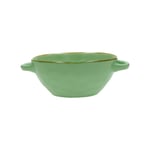 Rose and Tulipani Concerto Soup Bowl with Handles - 600ml - Tiffany Green